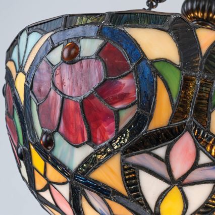 Quoizel - Overflademonteret Tiffany-loftlampe LARISSA 2xE27/60W/230V Ø 35 cm