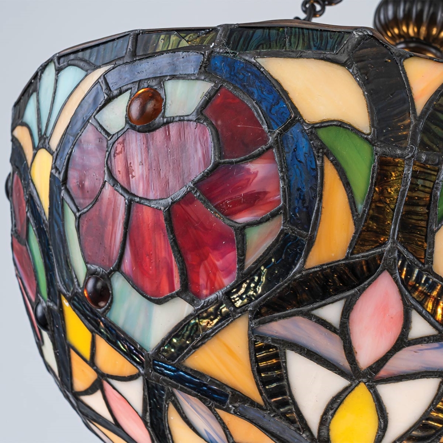 Quoizel - Overflademonteret Tiffany-loftlampe LARISSA 2xE27/60W/230V Ø 35 cm