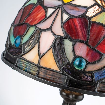 Quoizel - Bordlampe Tiffany LARISSA 1xE14/40W/230V Ø 20 cm