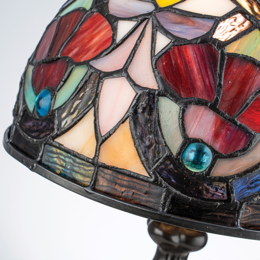 Quoizel - Bordlampe Tiffany LARISSA 1xE14/40W/230V Ø 20 cm