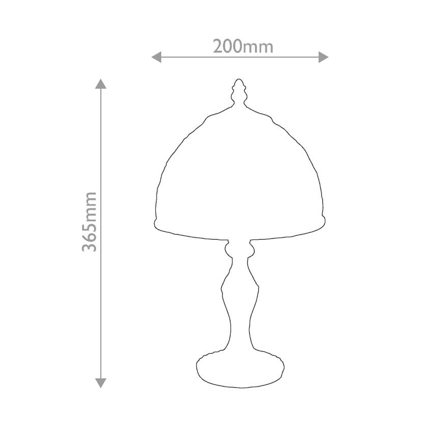Quoizel - Bordlampe Tiffany LARISSA 1xE14/40W/230V Ø 20 cm
