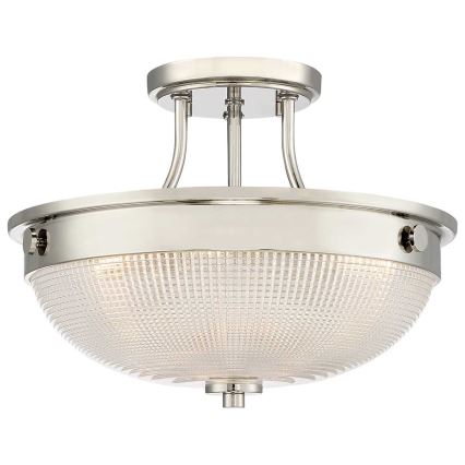 Quoizel - Loftlampe MANTLE 2xE27/60W/230V skinnende krom