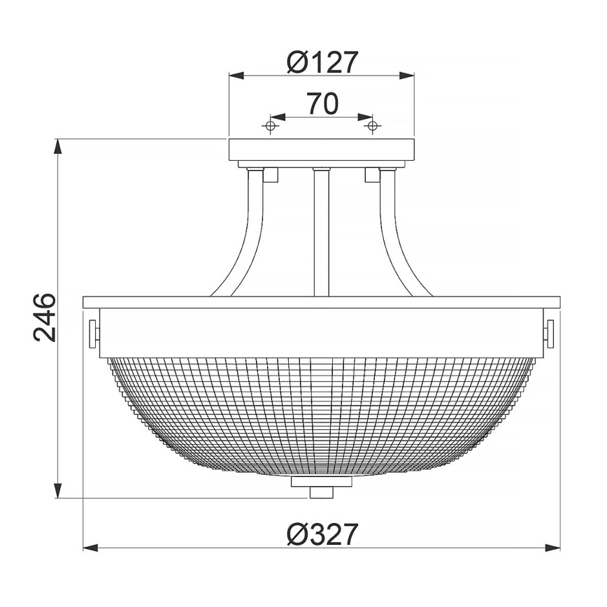 Quoizel - Loftlampe MANTLE 2xE27/60W/230V skinnende krom