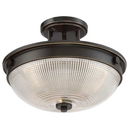 Quoizel - Loftlampe MANTLE 2xE27/60W/230V bronze