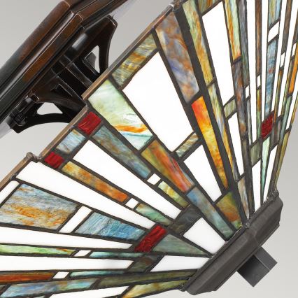 Quoizel - Loftlampe Tiffany MAYBECK 2xE27/60W/230V