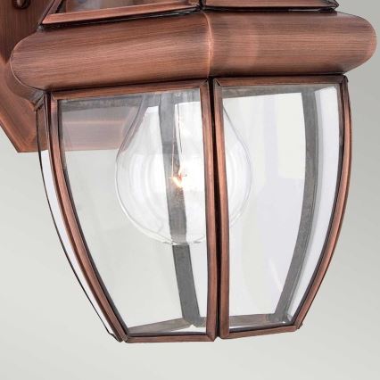 Quoizel - Udendørs væglampe NEWBURY 1xE27/60W/230V IP44 kobberfarvet