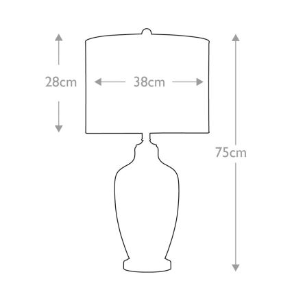 Quoizel - Bordlampe NICOLLS 1xE27/100W/230V