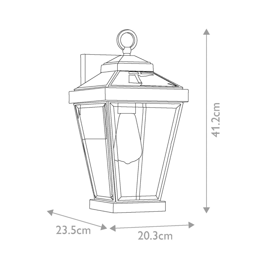 Quoizel - Udendørs væglampe RAVINE 1xE27/60W/230V IP44 brun