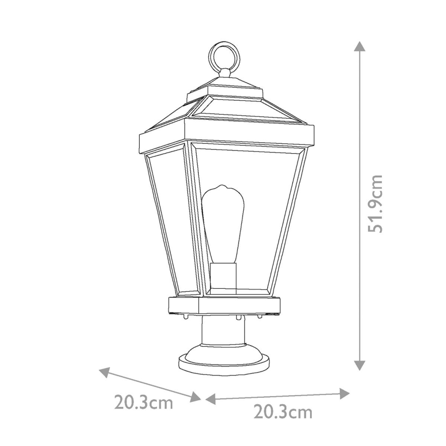 Quoizel - Udendørslampe RAVINE 1xE27/60W/230V IP44 brun