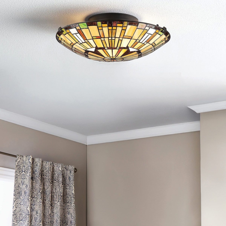 Quoizel - Loftlampe REED 2xE27/60W/230V diameter 42 cm