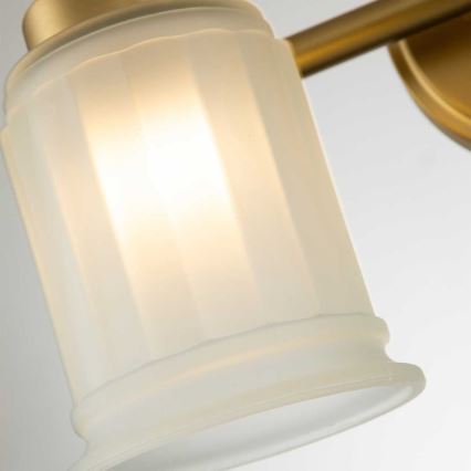 Quoizel - LED væglampe til badeværelse SWELL 2xG9/3W/230V IP44 guld