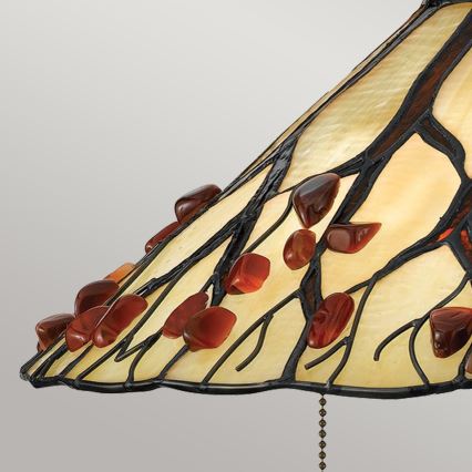 Quoizel - Bordlampe Tiffany WHISPERING 2xE27/60W/230V