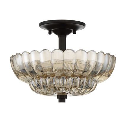 Quoizel - Loftlampe WHITECAP 3xE14/40W/230V diameter 29,7 cm