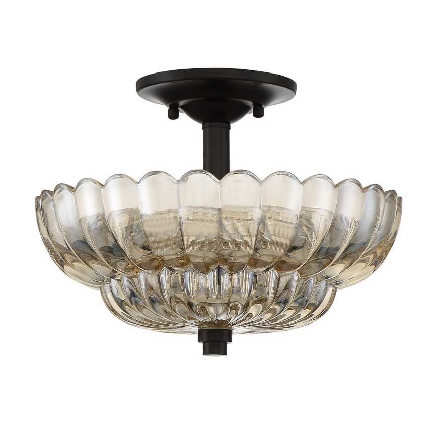 Quoizel - Loftlampe WHITECAP 3xE14/40W/230V diameter 29,7 cm
