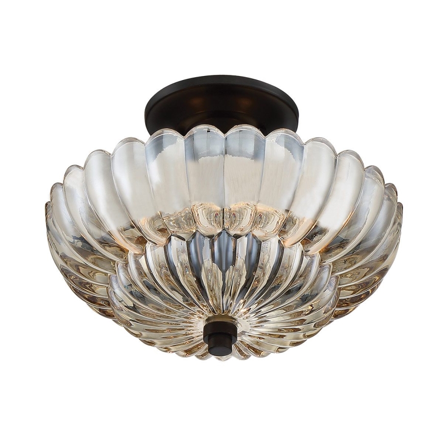 Quoizel - Loftlampe WHITECAP 3xE14/40W/230V diameter 29,7 cm