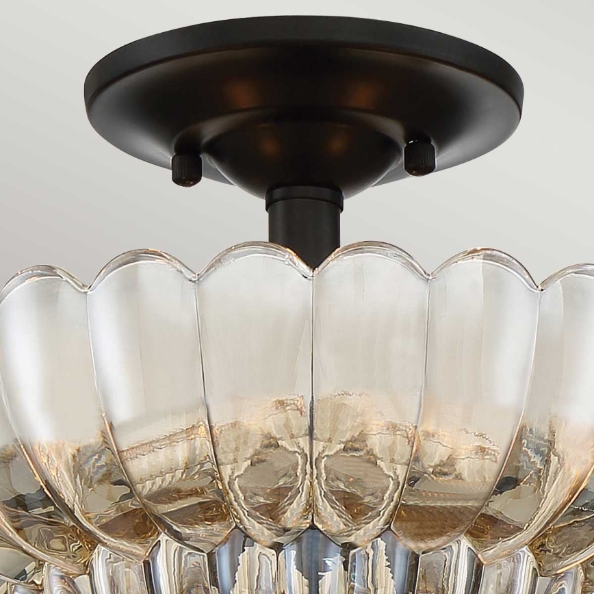 Quoizel - Loftlampe WHITECAP 3xE14/40W/230V diameter 29,7 cm