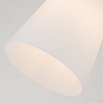 Quoizel - Pendellampe STARING 1xE27/40W/230V diameter 18,4 cm guldfarvet/patina/hvid