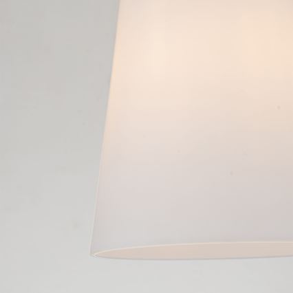 Quoizel - Pendellampe STARING 1xE27/40W/230V diameter 18,4 cm guldfarvet/patina/hvid