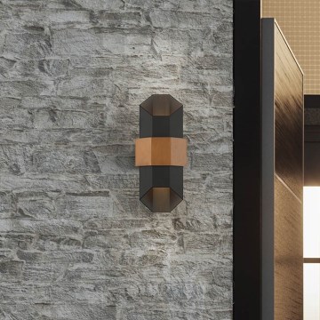 Quoizel - Udendørs LED væglampe CHASM 2xLED/5,5W/230V IP44