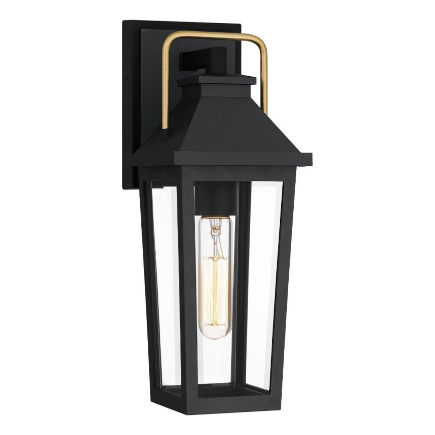 Quoizel - Udendørs væglampe BUCKLEY 1xE27/40W/230V IP44 sort