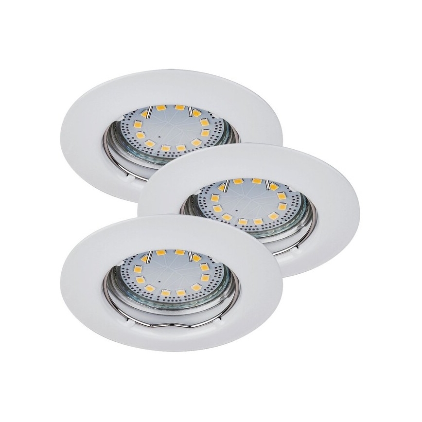 Rabalux - SÆT 3xLED Indbygningslampe 3xGU10/3W/230V IP40