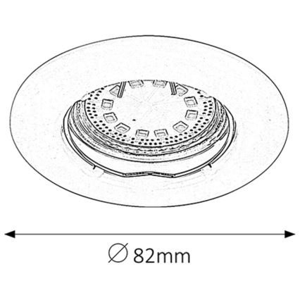 Rabalux - SÆT 3xLED Indbygningslampe 3xGU10/3W/230V IP40