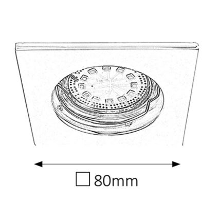 Rabalux - SÆT 3xLED Indbygningslampe til badeværelse 3xGU10/3W/230V IP44