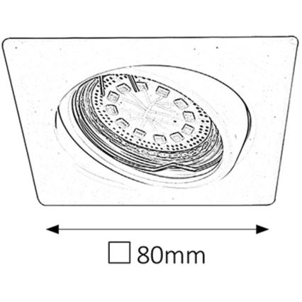 Rabalux - SÆT 3xLED Indbygningslampe 3xGU10/3W/230V IP40