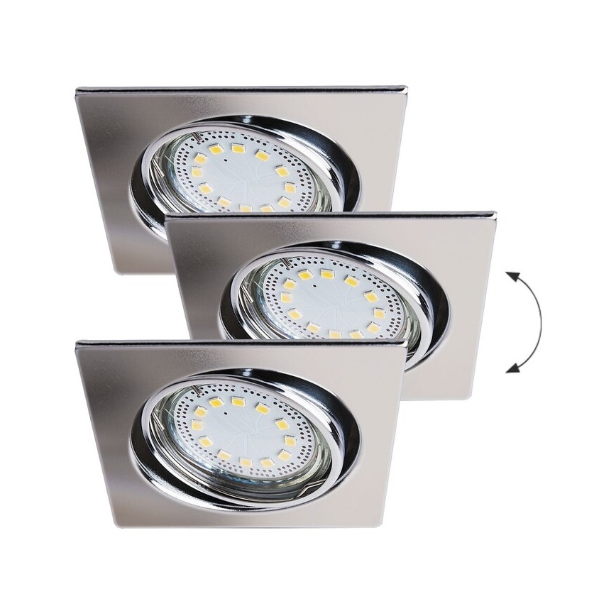 Rabalux - SÆT 3x LED indbygningslampe 3xGU10/3W/230V IP40