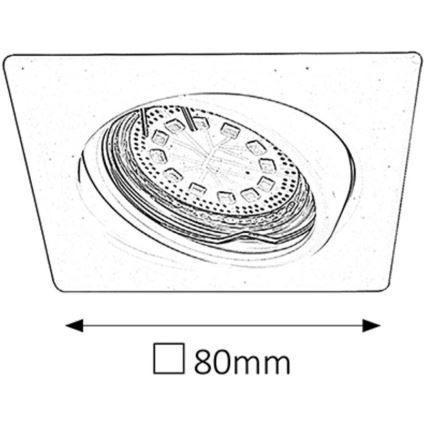 Rabalux - SÆT 3x LED indbygningslampe 3xGU10/3W/230V IP40