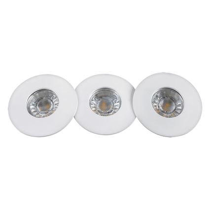 Rabalux - 3x LED indbygningsspot til badeværelse 3xLED/4W/230V