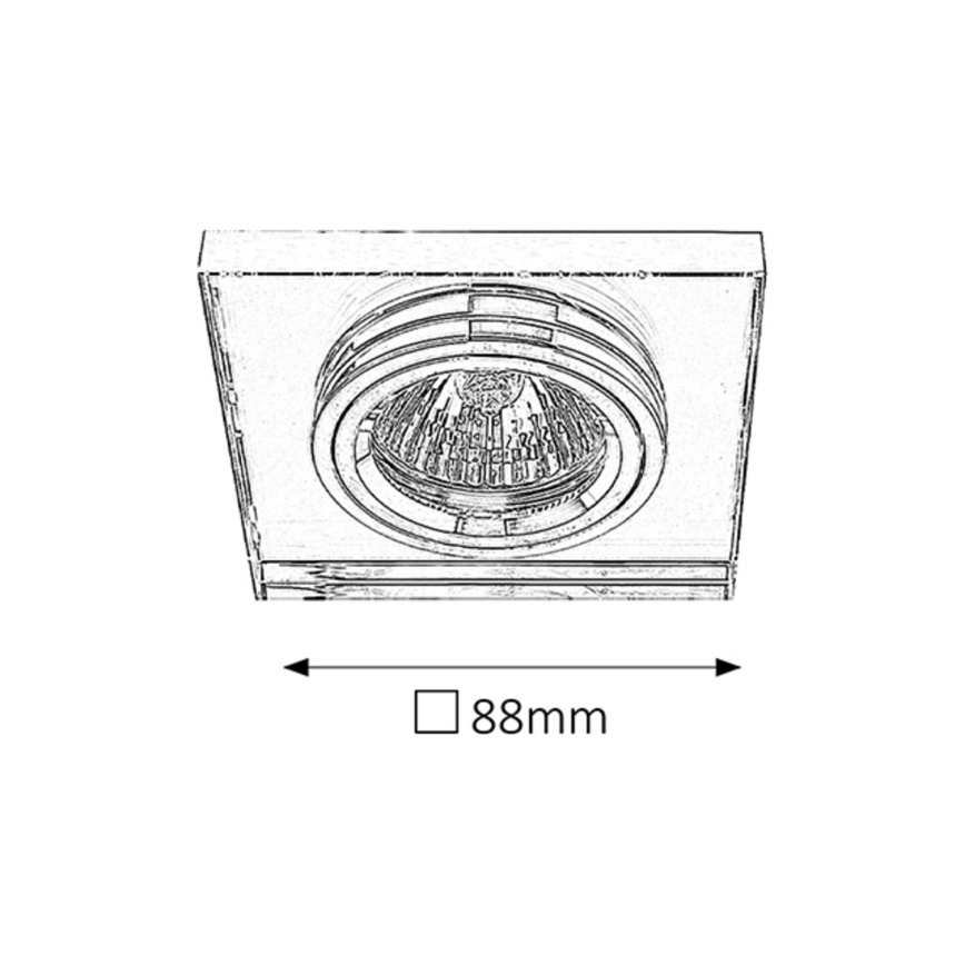 Rabalux - Indbygningsspot 1xGU5,3/50W/12V