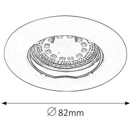 Rabalux - SÆT 3xLED Indbygningslampe 3xGU10/3W/230V IP40