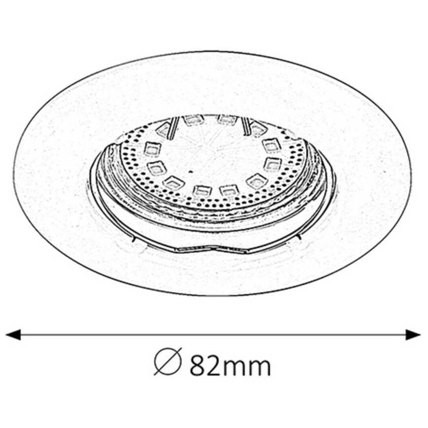 Rabalux - SÆT 3xLED Indbygningslampe 3xGU10/3W/230V IP40