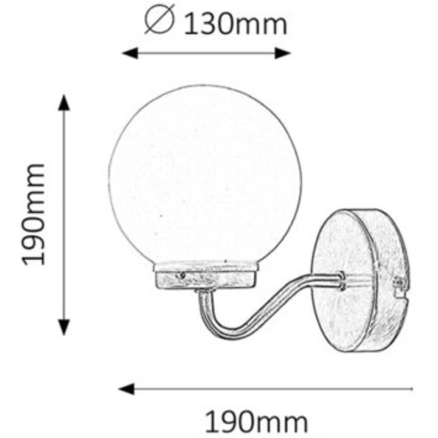 Rabalux - Væglampe til badeværelse 1xE14/40W/230V IP44