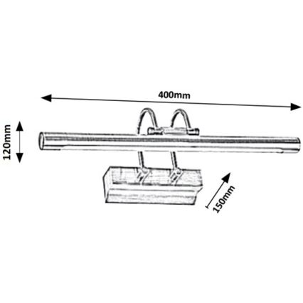 Rabalux - LED gallerilampe LED/9W/230V