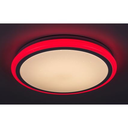 Rabalux - LED-dæmpbar loftlampe med fjernbetjening, RGB, 32W, 230V, Ø 40 cm