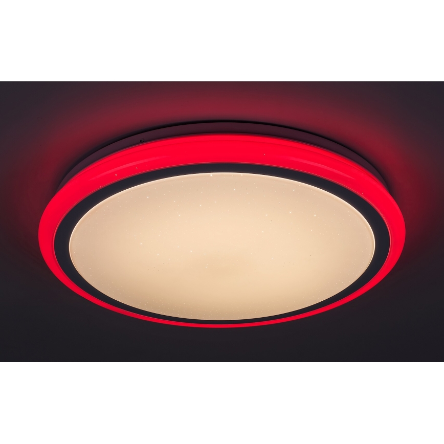 Rabalux - LED-dæmpbar loftlampe med fjernbetjening, RGB, 32W, 230V, Ø 40 cm