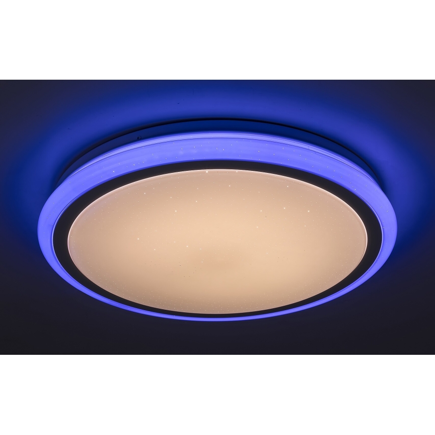 Rabalux - LED-dæmpbar loftlampe med fjernbetjening, RGB, 32W, 230V, Ø 40 cm