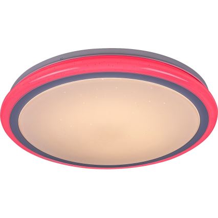 Rabalux - LED-dæmpbar loftlampe med fjernbetjening, RGB, 32W, 230V, Ø 40 cm
