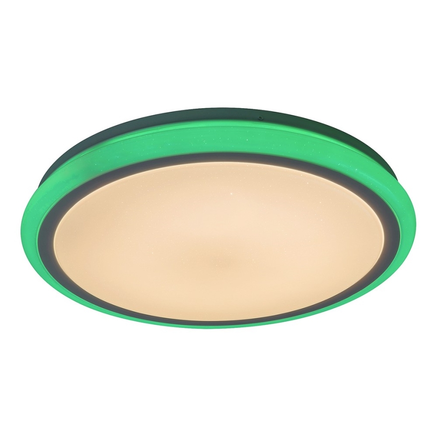 Rabalux - LED-dæmpbar loftlampe med fjernbetjening, RGB, 32W, 230V, Ø 40 cm