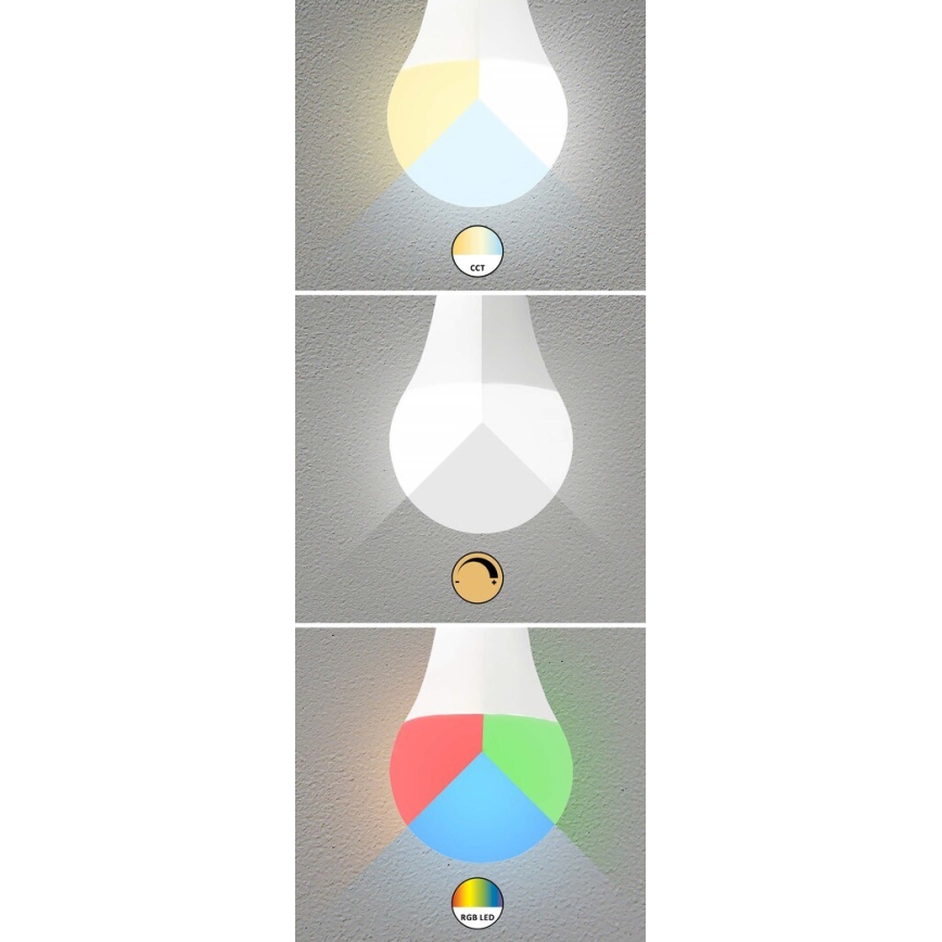 Rabalux - LED-pære dæmpbar RGB-farver C37 E14/5W/230V Wi-Fi 3000-6500K