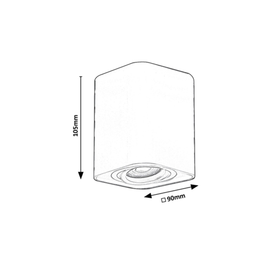 Rabalux - Spotlampe 1xGU10/42W/230V hvid