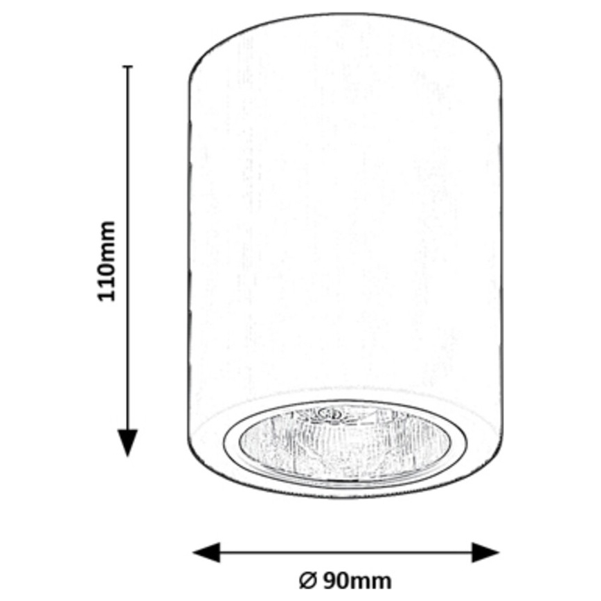 Rabalux - Spotlampe 1xE27/25W/230V sort