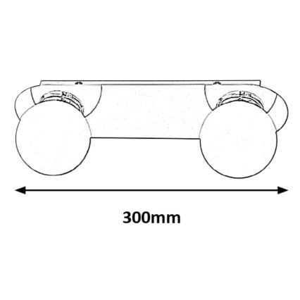 Rabalux - Loftlampe til badeværelse 2xG9/28W/230V IP44