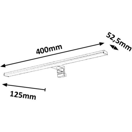 Rabalux - LED badeværelses spejlbelysning LED/8W/230V 40cm IP44