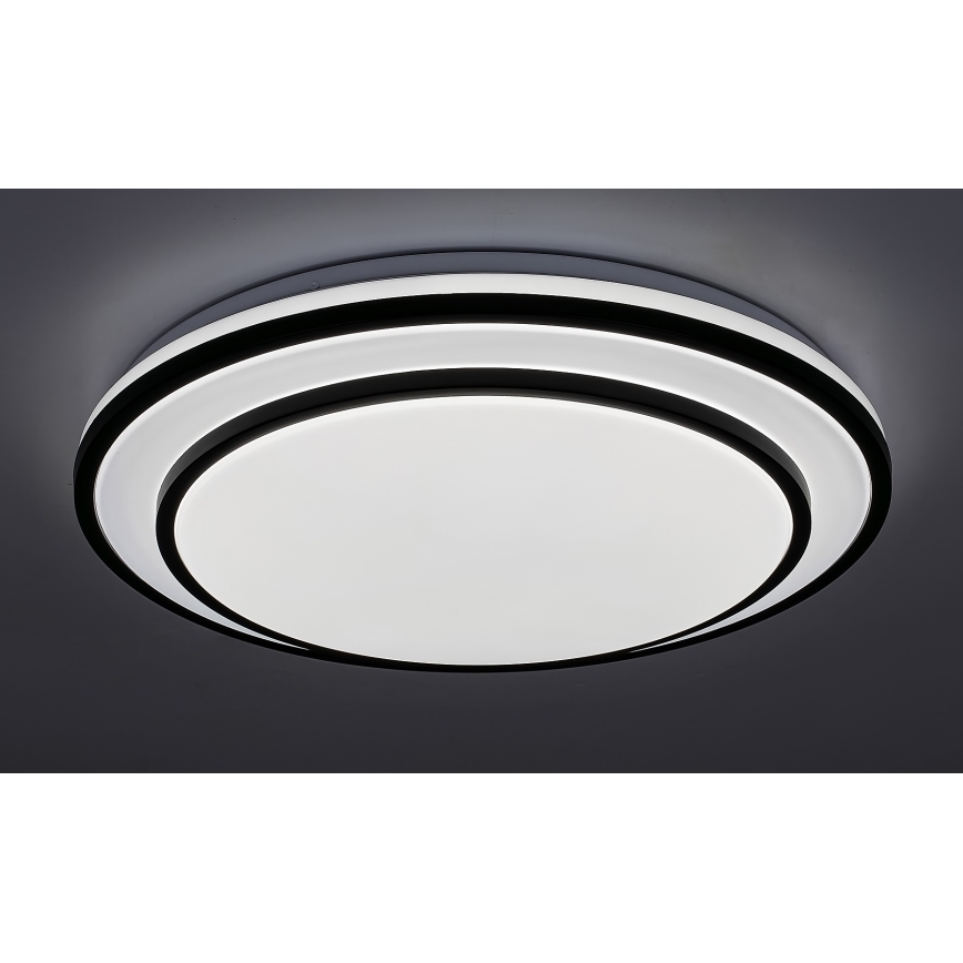 Rabalux - LED-dæmpbar loftlampe LED/40W/230V 3000-6500K sort Ø 49 cm + fjernbetjening