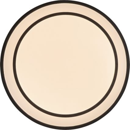 Rabalux - LED-dæmpbar loftlampe LED/40W/230V 3000-6500K sort Ø 49 cm + fjernbetjening