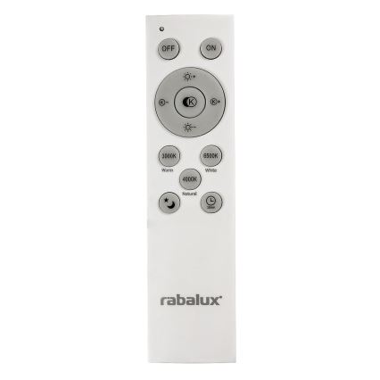 Rabalux - LED loftlampe dæmpbar LED/40W/230V 3000-6500K sølvfarvet + fjernbetjening