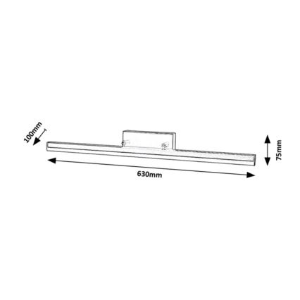 Rabalux - LED spejllampe til badeværelse LED/18W/230V 63 cm IP44